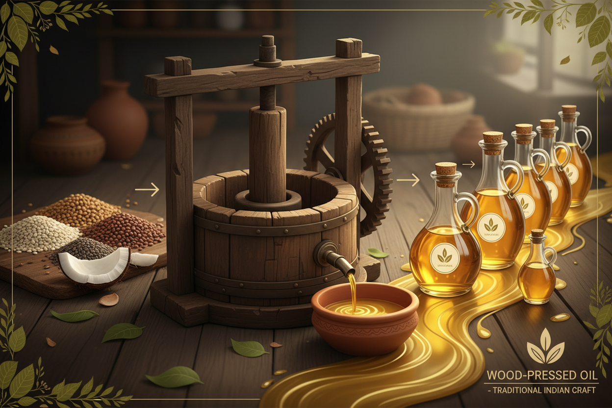 wood pressed oil extraction process