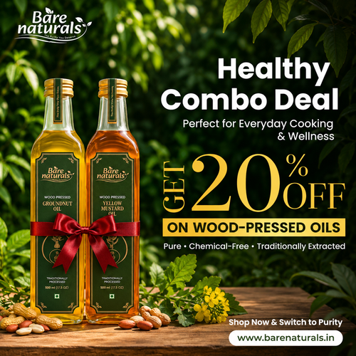 Healthy Cooking Oil Combo | Wood Pressed Oils | Bare Naturals