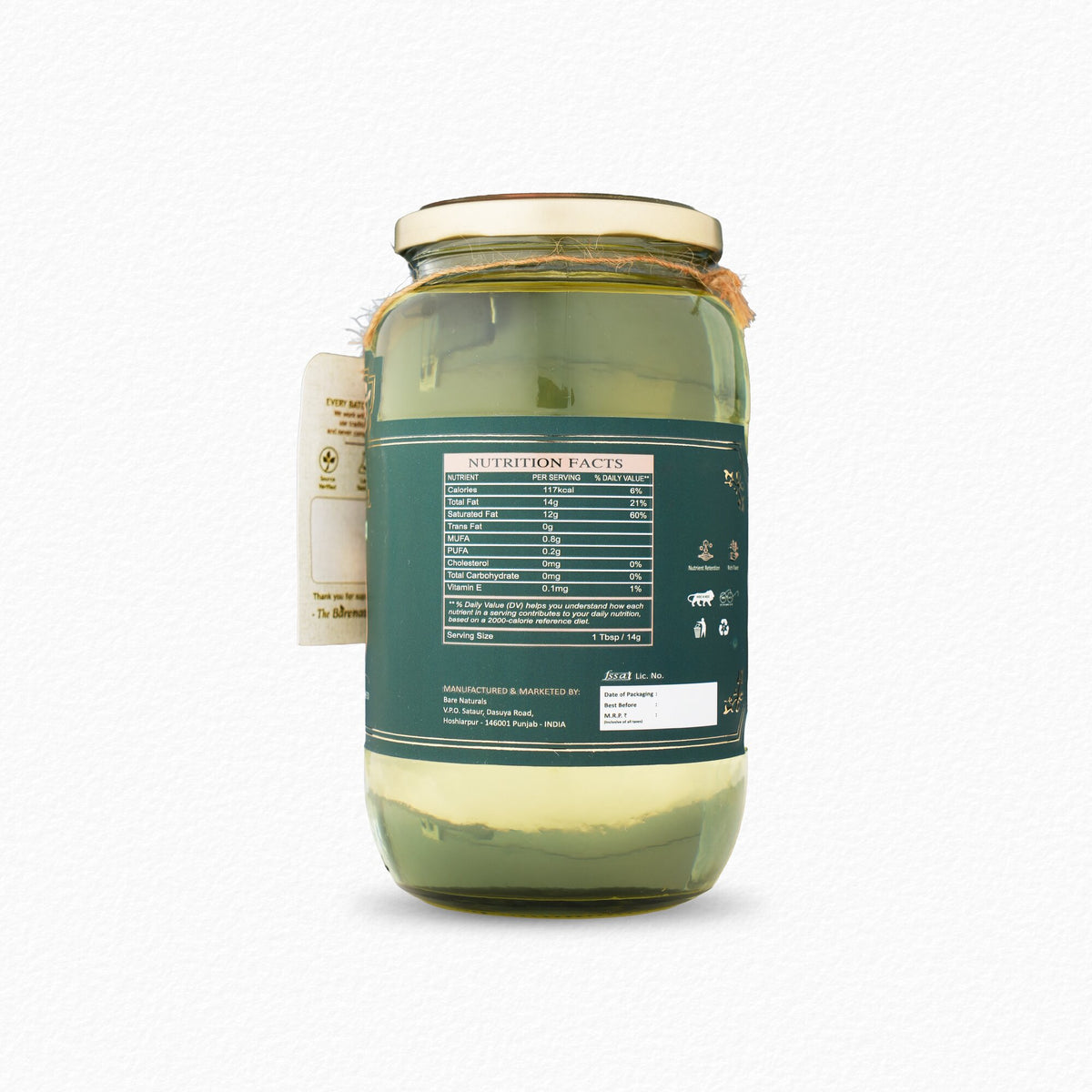 wood pressed coconut oil 1 Litre pack shot