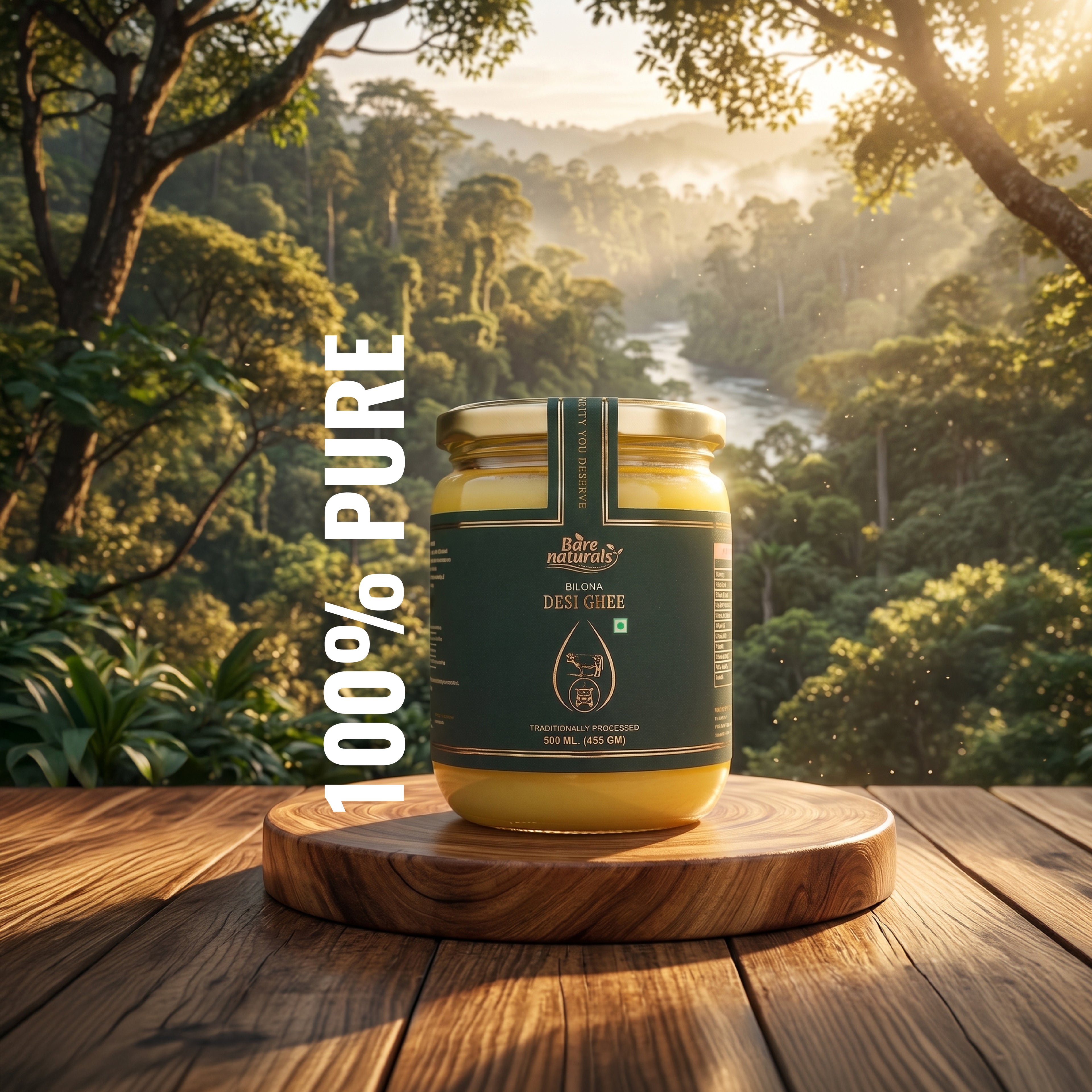 Buy Bilona Desi Ghee | A2 Cow Ghee Online | Bare Naturals