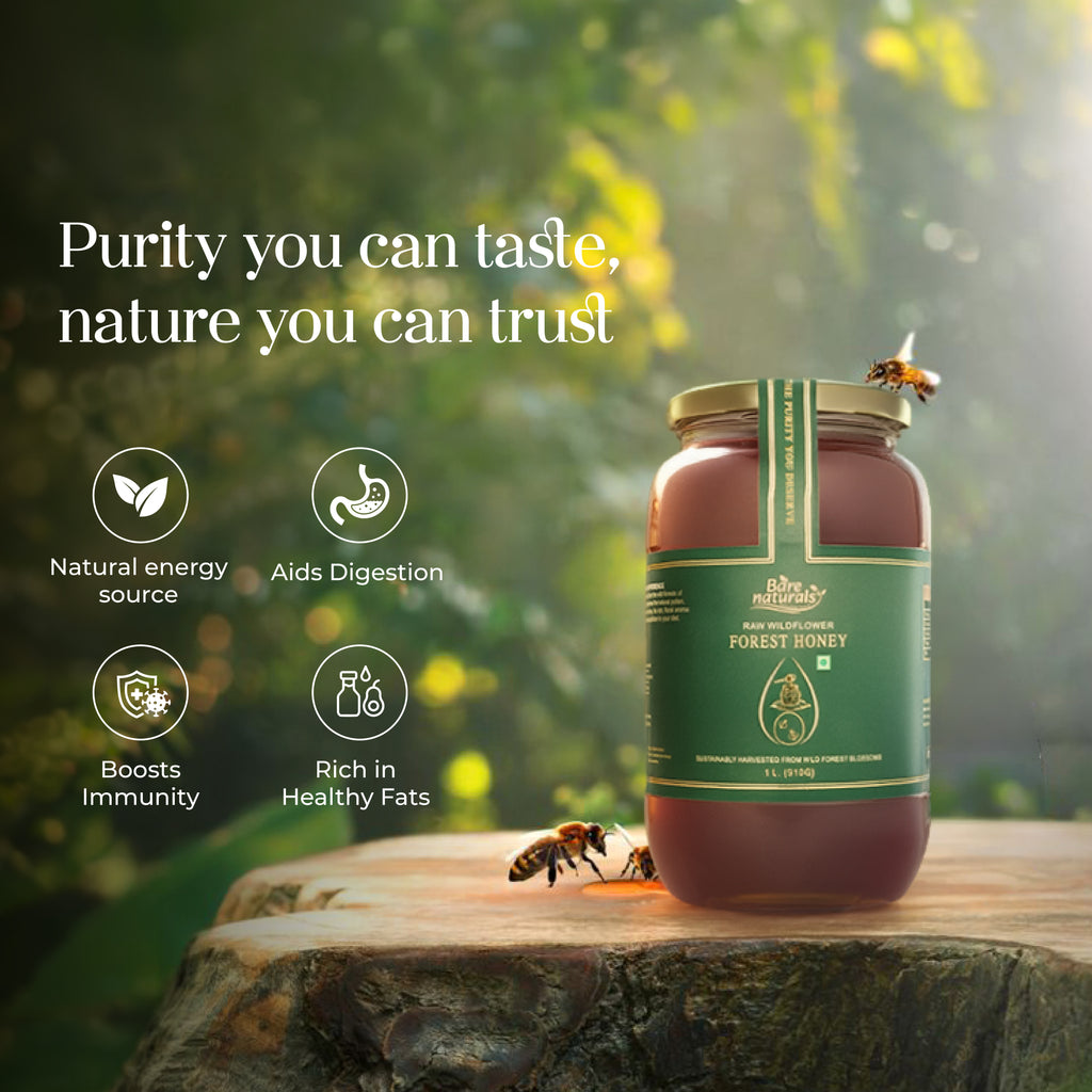 Buy Raw Forest Honey | Pure Unprocessed Honey | Bare Naturals