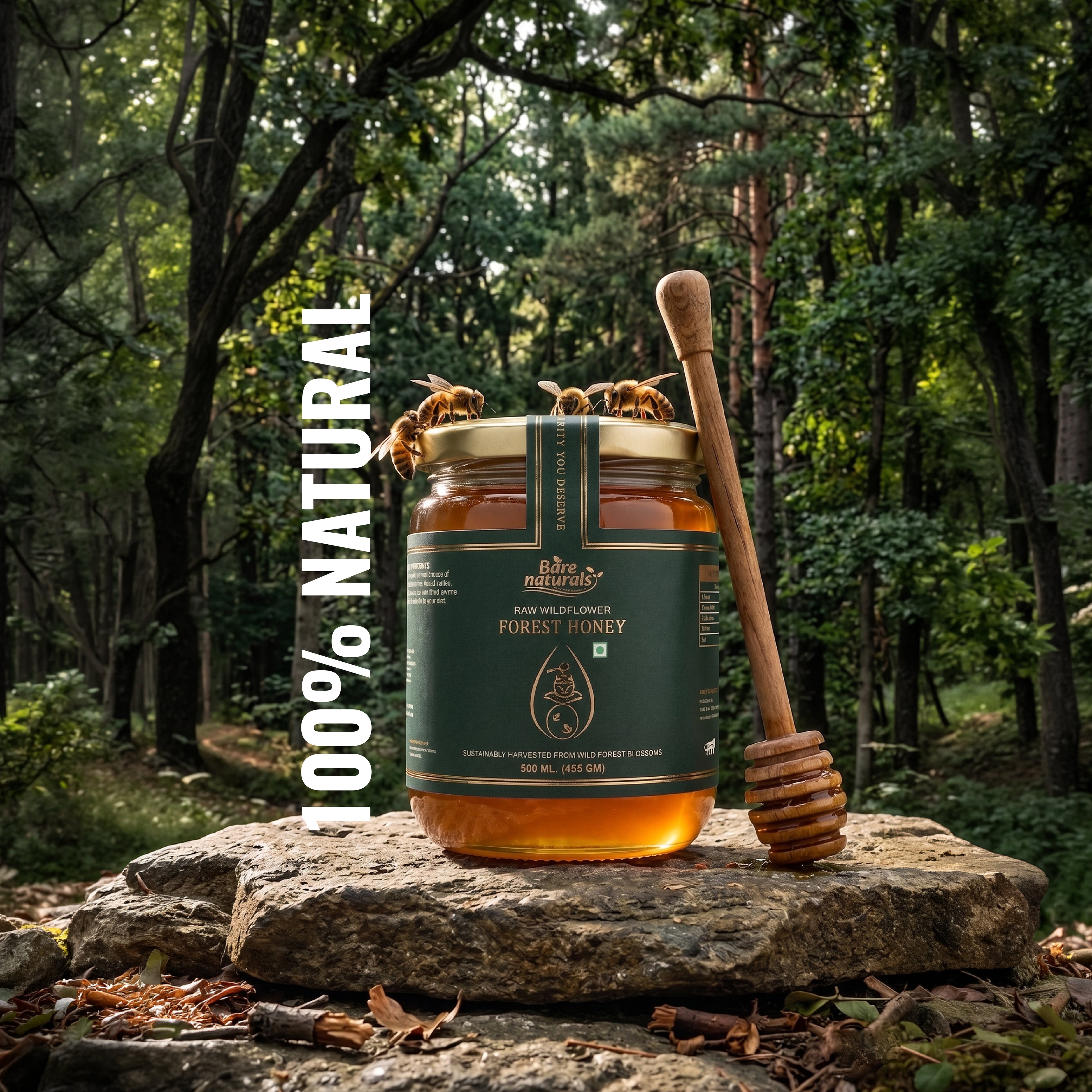 Buy Raw Forest Honey | Pure Unprocessed Honey | Bare Naturals