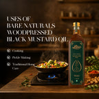 uses of wood pressed black mustard oil 1 Litre