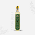 wood pressed coconut oil bottle