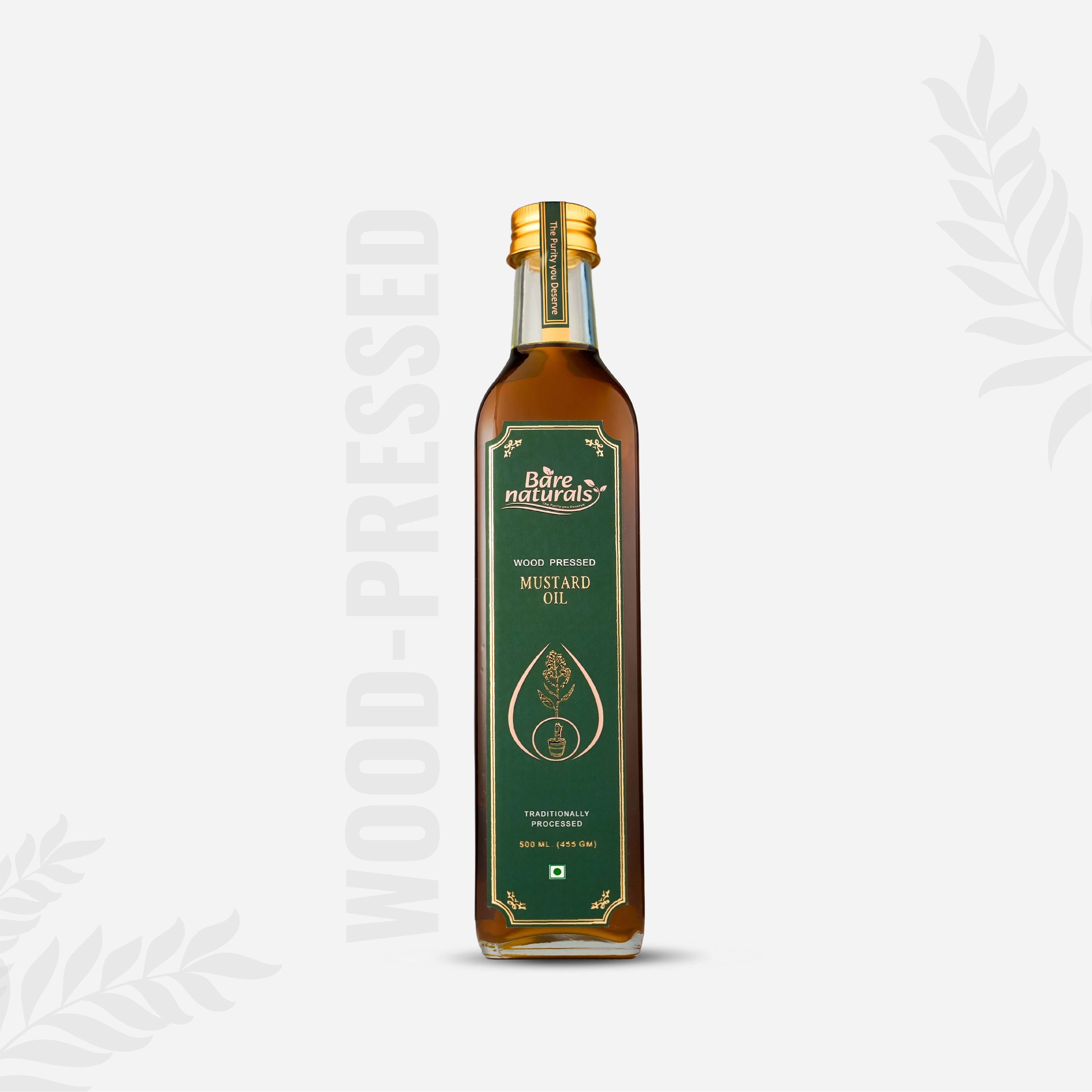 Bare Naturals Wood Pressed Black Mustard Oil